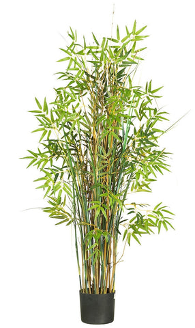 6569 Grass Bamboo Artificial Tree with Planter by Nearly Natural | 5 feet