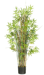 6569 Grass Bamboo Artificial Tree with Planter by Nearly Natural | 5 feet
