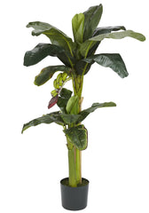 5323 Double Banana Silk Tree with Planter by Nearly Natural | 3 & 5 feet