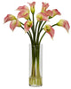 1187-PK Pink Mini Silk Calla Lily in Water in 4 colors by Nearly Natural | 20"