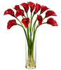 1187-RD Red Mini Silk Calla Lily in Water in 4 colors by Nearly Natural | 20"