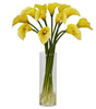 1187-YL Yellow Mini Silk Calla Lily in Water in 4 colors by Nearly Natural | 20"