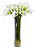 1251-CR Cream Calla Lily Silk Flowers in Water in 3 colors by Nearly Natural | 27"