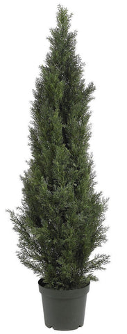 5291 Mini Cedar Pine Indoor Outdoor Topiary Tree by Nearly Natural | 5 feet