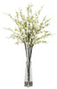 1193-WH White Silk Cherry Blossoms in Water in 2 colors by Nearly Natural | 38"