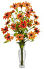1172-OR Orange Cosmos Silk Flowers in Water in 5 colors by Nearly Natural | 27 inches