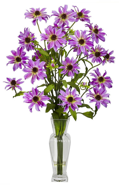 Cosmos Silk Flowers in Water in 5 colors by Nearly Natural | 27 inches ...