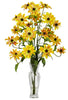 1172-YL Yellow Cosmos Silk Flowers in Water in 5 colors by Nearly Natural | 27 inches