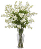 1253-WH White Silk Dancing Daisy in Water in 3 colors by Nearly Natural | 24 inches