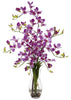 1190-PP Purple Silk Dendrobium in Water in 4 colors by Nearly Natural | 29 inches
