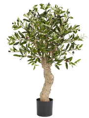 5331 Olive Tree Artificial Silk with Planter by Nearly Natural | 30 inches