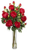 1230-RD Red Peony Silk Flowers in Water in 3 colors by Nearly Natural | 32 inches