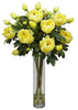 1230-YL Yellow Peony Silk Flowers in Water in 3 colors by Nearly Natural | 32 inches