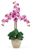 1017-MA Mauve Phalaenopsis Silk Orchid in 8 colors by Nearly Natural | 27 inches