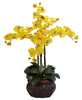 1211-YL Yellow Phalaenopsis Silk Orchid in 8 colors by Nearly Natural | 31 inches