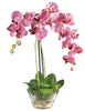 4643-PR Purple Silk Phalaenopsis in Water in 2 colors by Nearly Natural | 18 inches