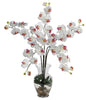 1106-WH White Silk Phalaenopsis in Water in 8 colors by Nearly Natural | 31 inches