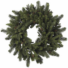 4915 Pine & Pine Cone Silk Holiday Wreath by Nearly Natural | 30 inches