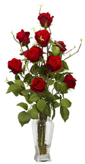 1213 Rose Artificial Silk Flowers in Water by Nearly Natural | 28 inches