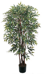 5081 Smilax Artificial Silk Tree with Planter by Nearly Natural | 4 feet