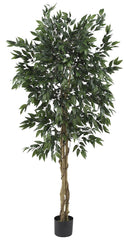 5266 Smilax Artificial Silk Tree with Planter by Nearly Natural | 5 feet