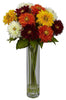 1246-AS Assorted Silk Sunflower in Water in 5 colors by Nearly Natural | 27 inches