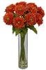 1246-OR Orange Silk Sunflower in Water in 5 colors by Nearly Natural | 27 inches