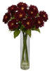 1246-RD Red Silk Sunflower in Water in 5 colors by Nearly Natural | 27 inches