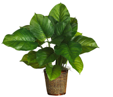 6582-0306 Large Leaf Philodendron Silk Plant by Nearly Natural | 29 inches