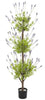 5332 Lavender Silk Triple Ball Topiary Tree by Nearly Natural | 4 feet