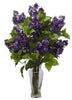 1256-PP Purple Lilac Silk Flowers in Water in 4 colors by Nearly Natural | 24 inches