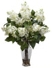 1256-WH White Lilac Silk Flowers in Water in 4 colors by Nearly Natural | 24 inches