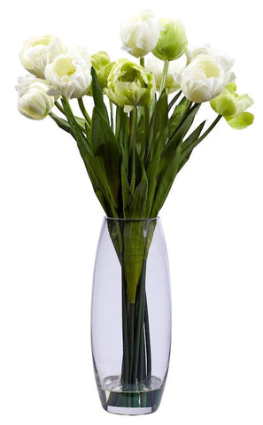 4792 Tulip Artificial Silk Flowers in Water by Nearly Natural | 20 inches