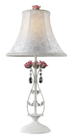 4051/1 Mary Kate & Ashley Rosavita 1-LT Table Lamp Roses Crystal ELK Lighting