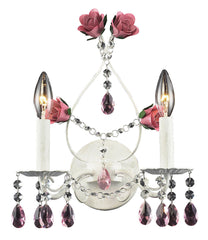 4050/2 Mary Kate & Ashley Rosavita 2-LT Sconce Roses Crystal ELK Lighting