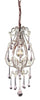 12013/1RS Opulence 1-Light Mini Chandelier 5 Crystal Colors in Rust ELK Lighting