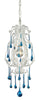 12003/1AQ Opulence 1-Light Mini Chandelier 5 Crystal Colors White ELK Lighting