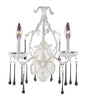 4000/2CL Opulence 2-Light Wall Sconce 5 Crystal Colors In White ELK Lighting