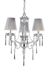 2395/3 Princess 3-Light Chandelier in Chrome with Clear Crystal ELK Lighting