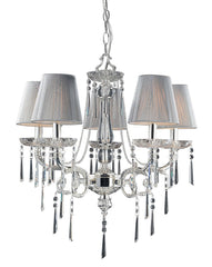2396/5 Princess 5-Light Chandelier in Chrome with Clear Crystal ELK Lighting