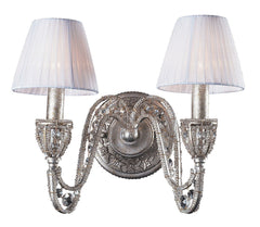 6230/2 Renaissance 2-Lite Sconce in Sunset Silver w/Crystal ELK Lighting