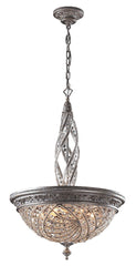 6234/6 Renaissance 6-Light Pendant in Sunset Silver w/Crystal ELK Lighting