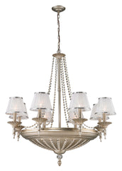 11361/8+6 Renee 14-Light Chandelier in Aged Silver with Crystal ELK Lighting
