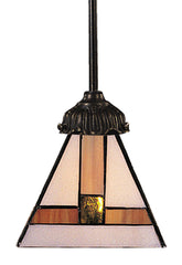 078-TB-01 Symmetrical Mix-N-Match 1-Light Tiffany-Style Pendant ELK Lighting