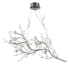 30032/10 Viviana 10-Lite Chandelier in Chrome w/Crystal Florets ELK Lighting