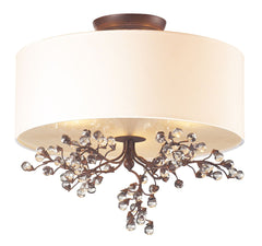 20089/3 Winterberry 3-Light Semi Flush in Antique Darkwood ELK Lighting