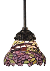 078-TB-28 Wisteria Mix-N-Match 1-Light Tiffany-Style Mini Pendant ELK Lighting