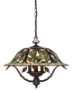 08016-TBH Latham 3-Light Tiffany-Style Chandelier in Tiffany Bronze ELK Lighting