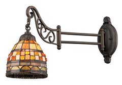 079-TB-10 Jewelstone Mix-N-Match 1-Light Tiffany-Style Sconce ELK Lighting