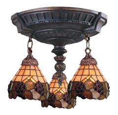 997-AW-07 Grapevine Mix-N-Match 3-Light Tiffany-Style Semi Flush ELK Lighting